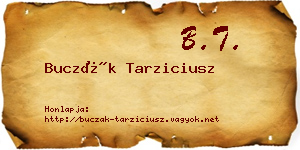 Buczák Tarziciusz névjegykártya